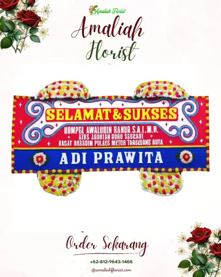 Papan Bunga Ucapan Selamat Ledok